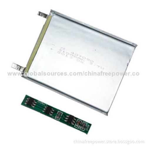 3100mAh Lithium Polymer Battery, Safety, Thin